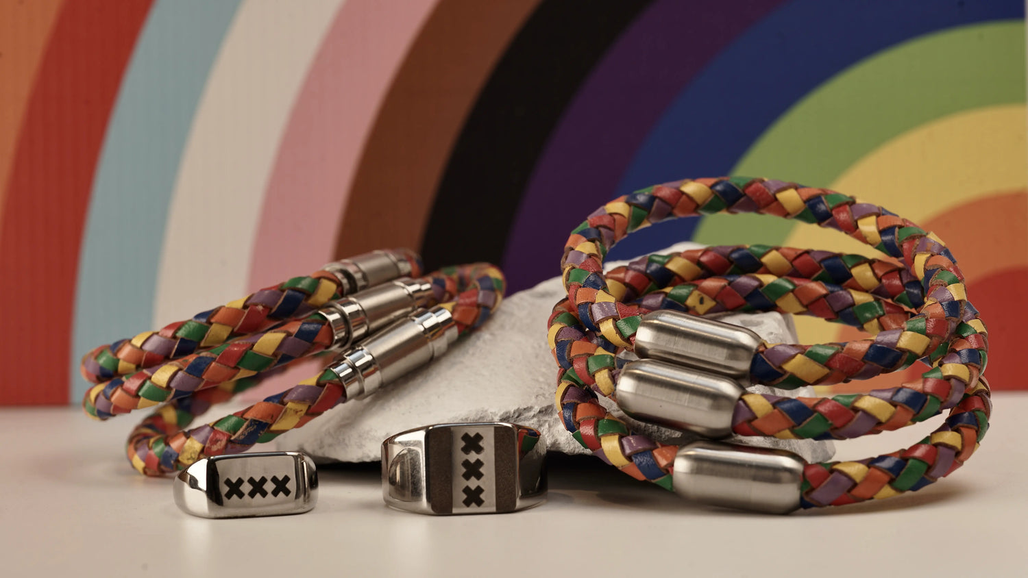 Pride sieraad Amsterdam – armband/ketting/ring met Mokum XXX