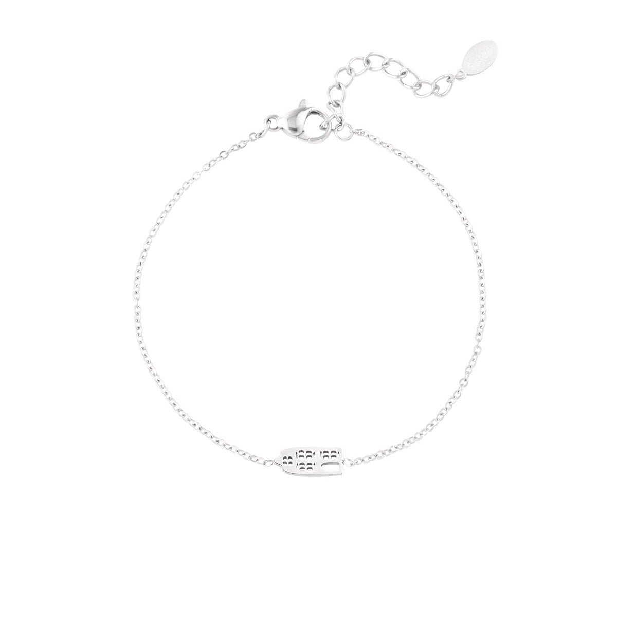 BRACELET STAINLESS STEEL SINGEL HOUSE