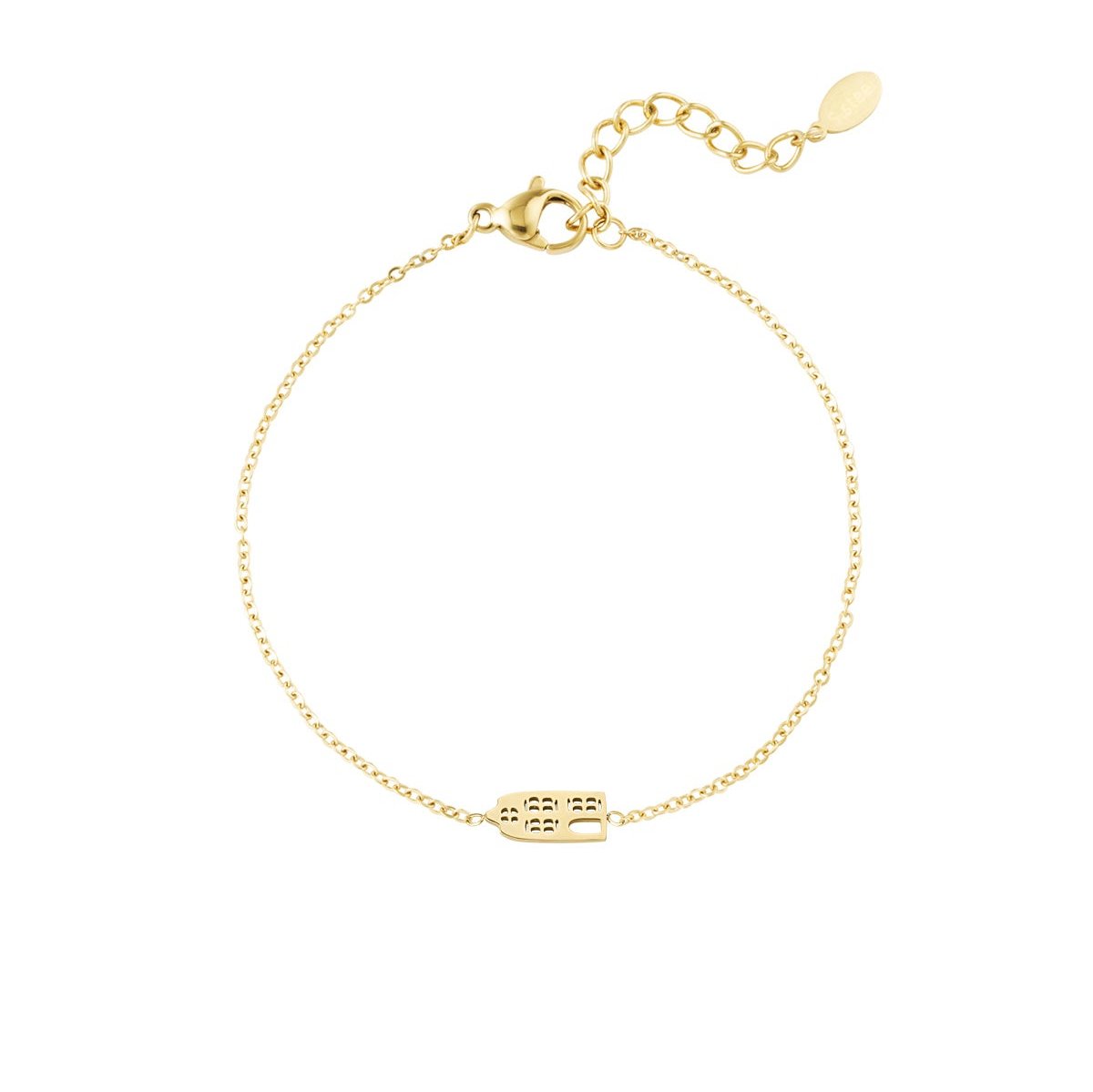 BRACELET STAINLESS STEEL SINGEL HOUSE