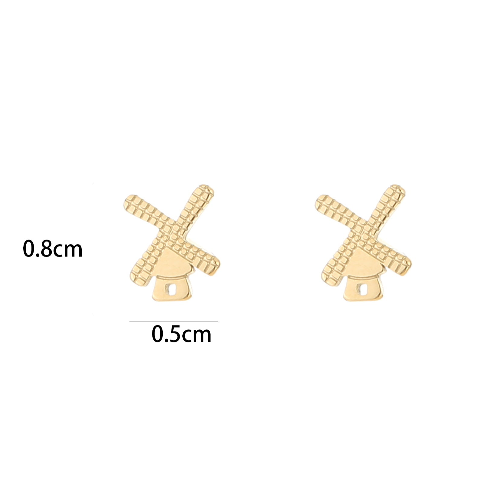 STUDS OORBELLEN WINDMOLEN