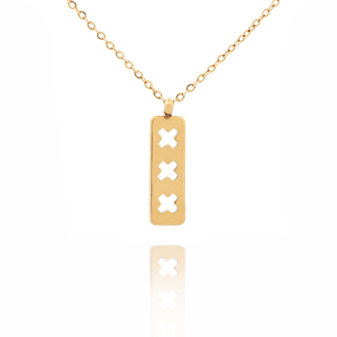 KETTING | 3 OPEN KRUISJES