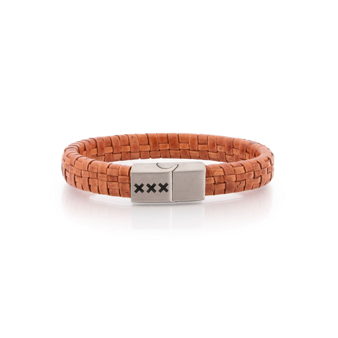 Bracelet Leather Lightbrown/ Silver