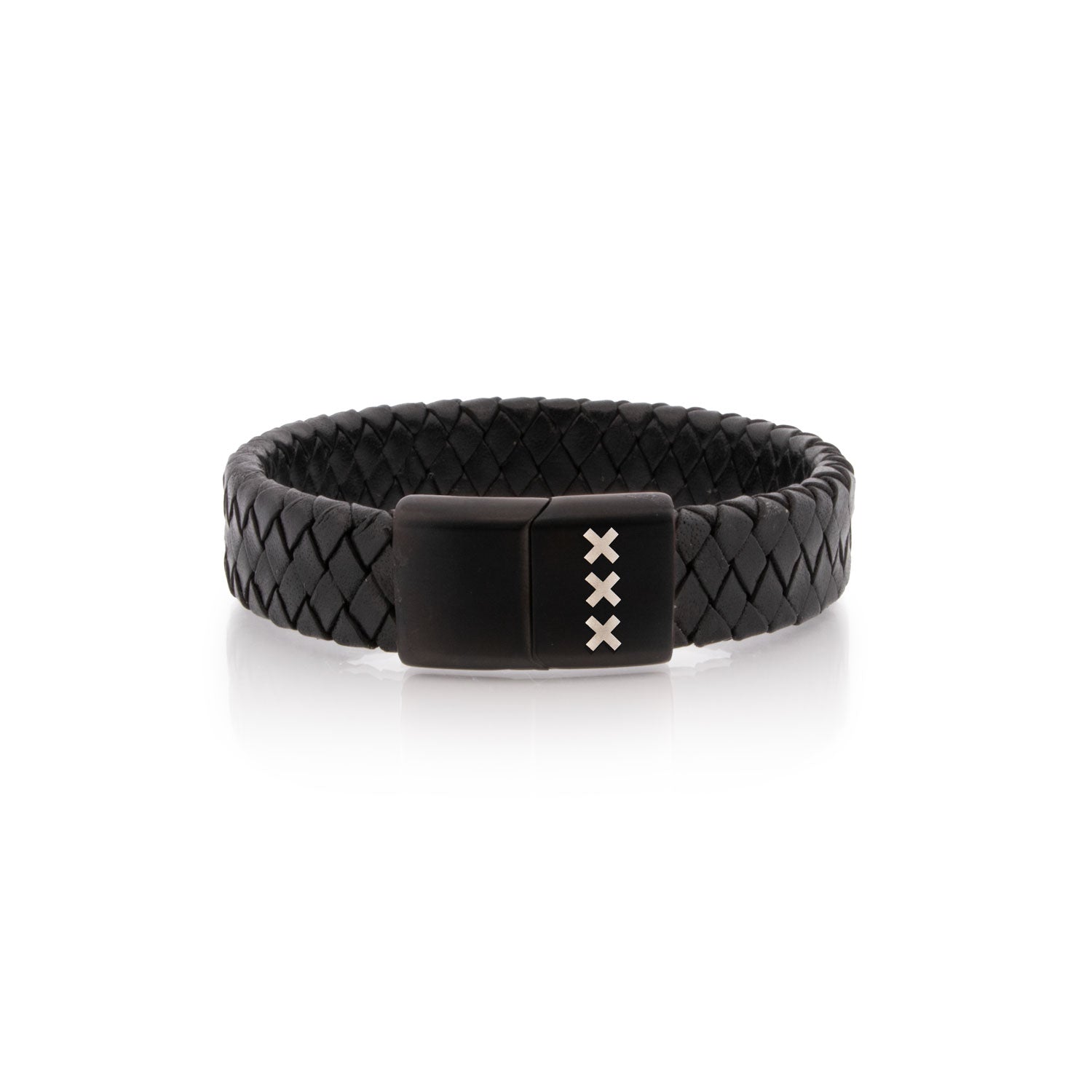 Leren Armband Zwart - Zwart | Amsterdam XXX