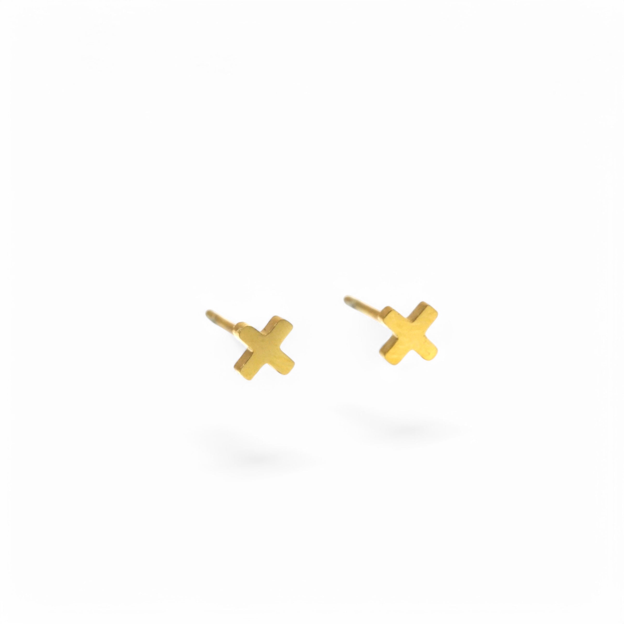 STUDS OORBELLEN MNI KRUISJES AMSTERDAM