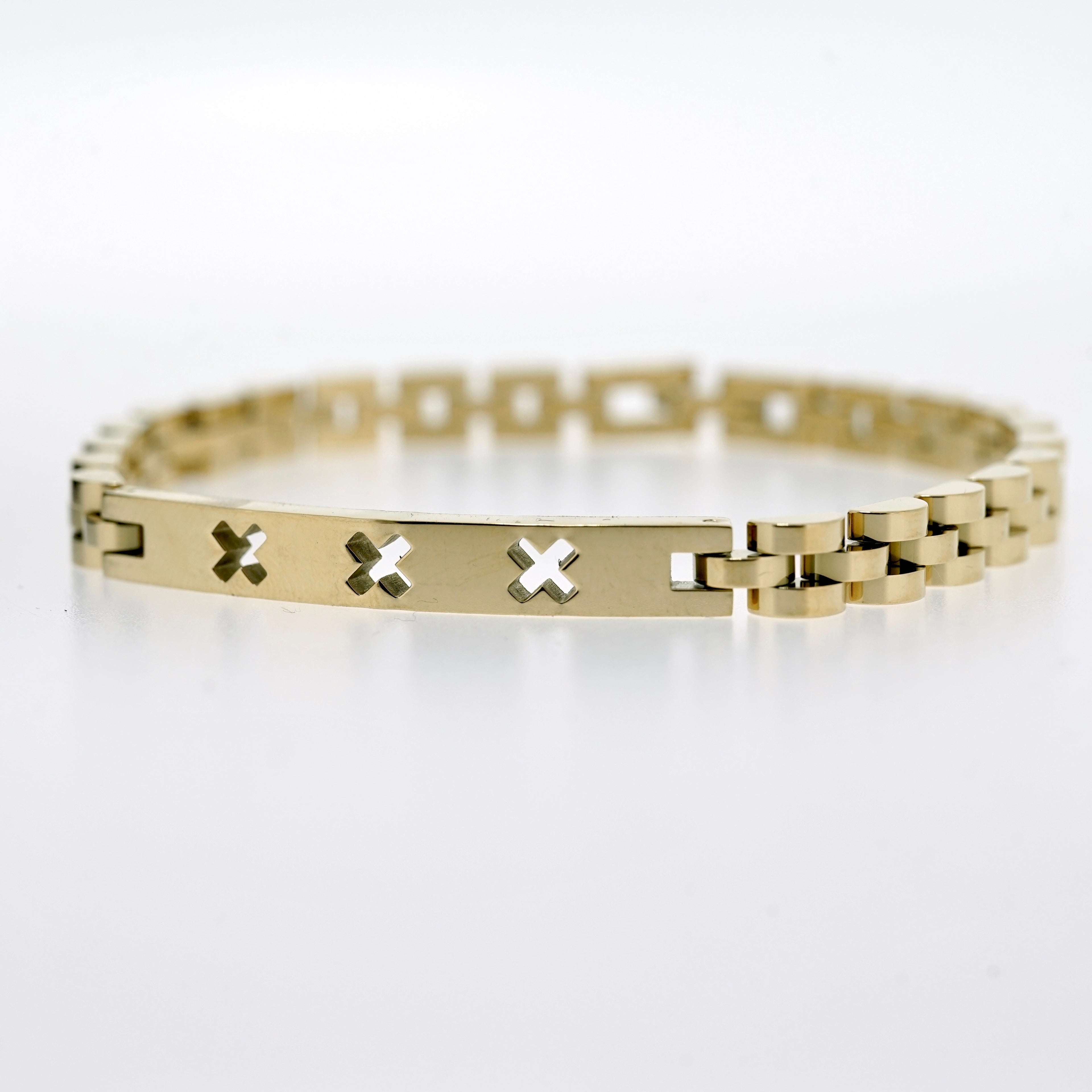 Goud RVS Herenarmband | Trots