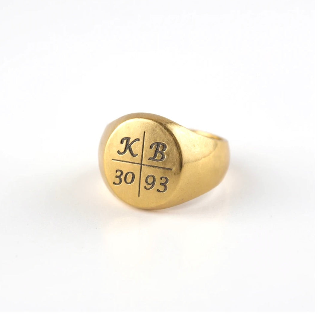 RING AMSTERDAM INITIALS