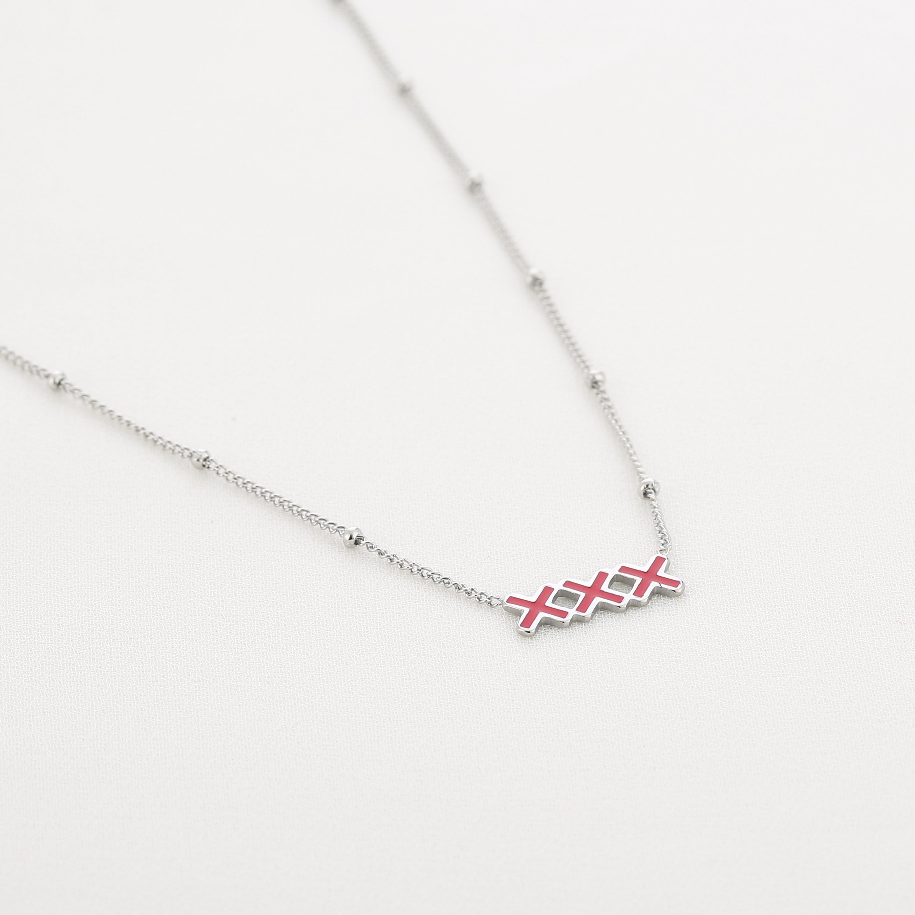 KETTING | 3 RODE KRUISJES HORIZON