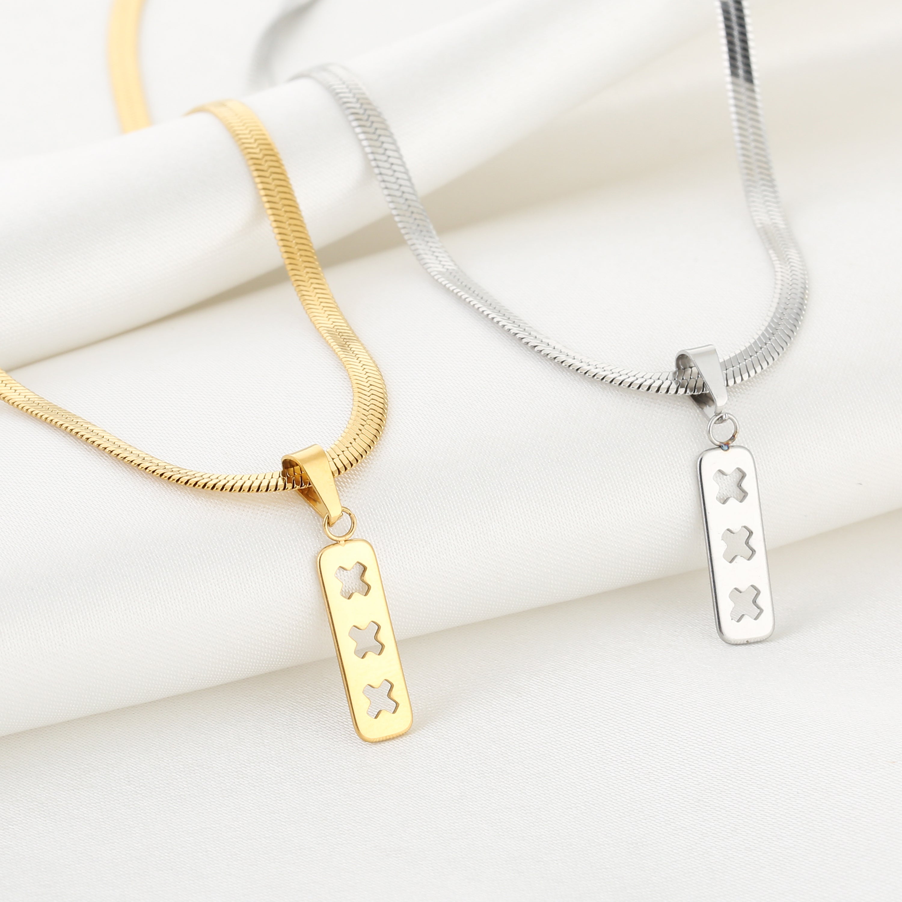 KETTING | SNAKE 3 OPEN KRUISJES