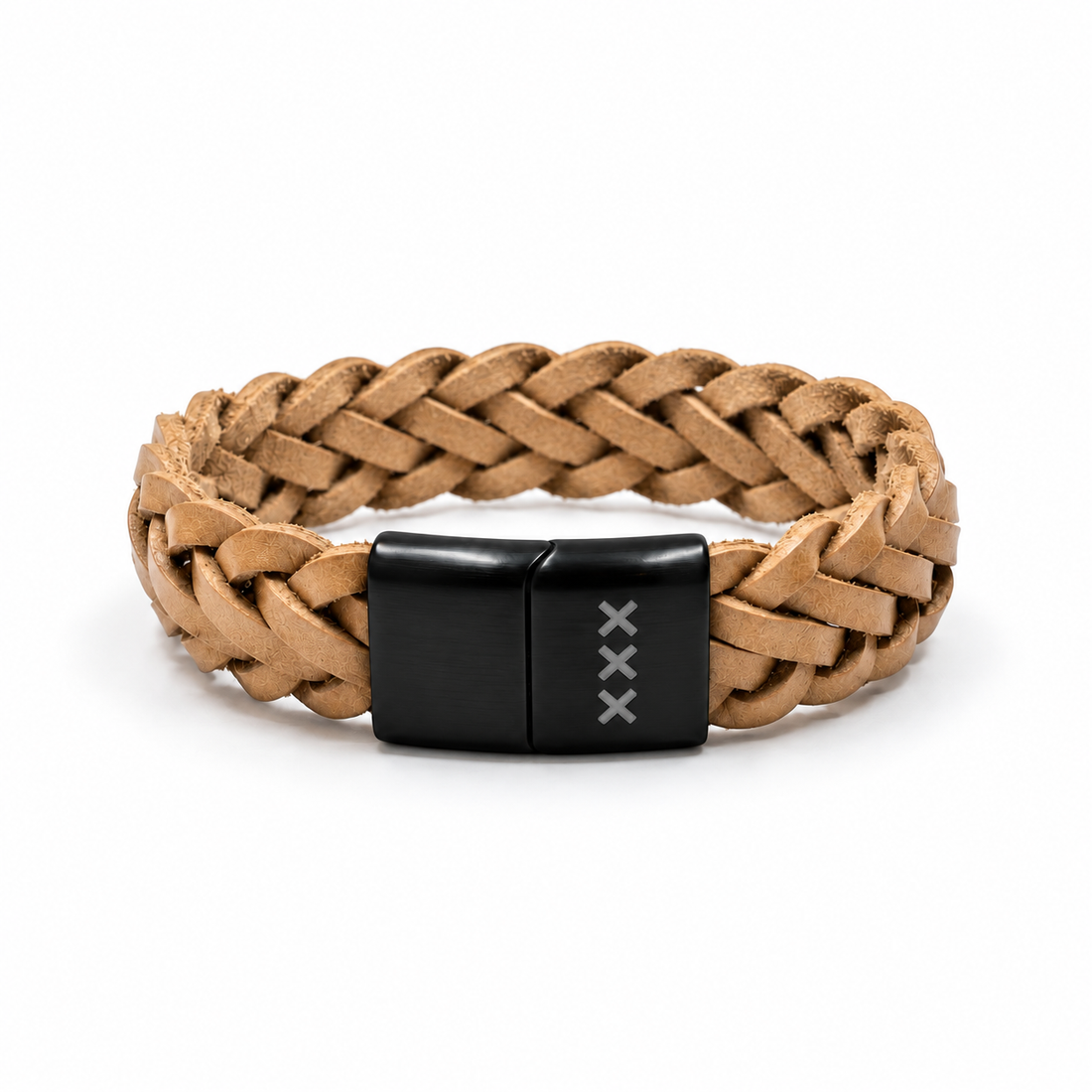 Leren Armband met Gravure ZWART– XXX Edition