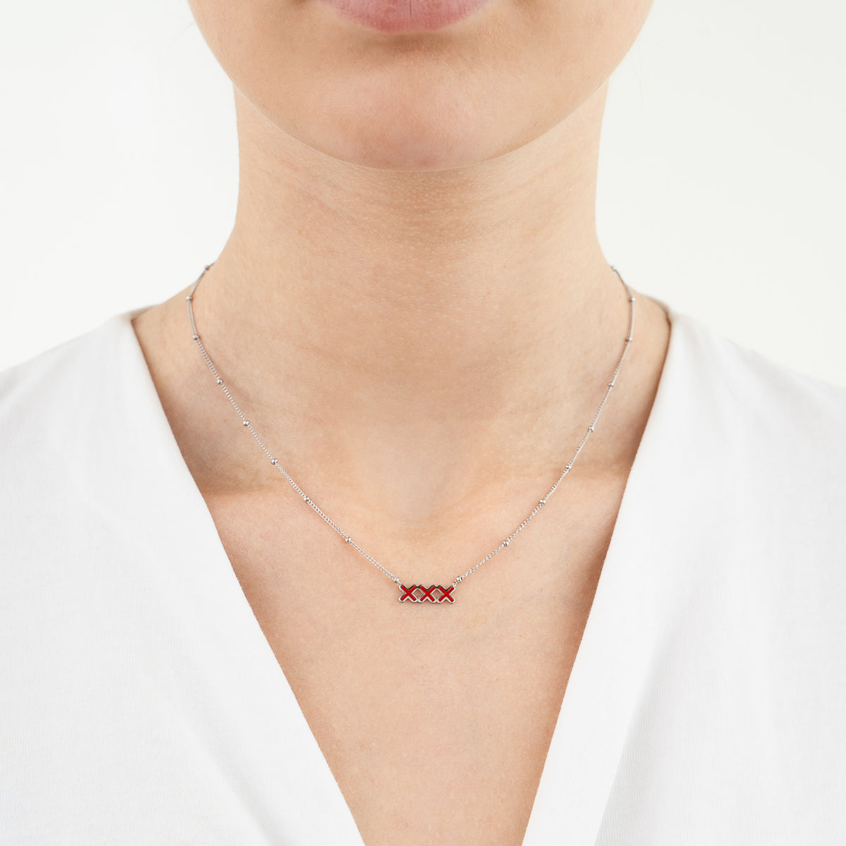 KETTING | 3 RODE KRUISJES HORIZON