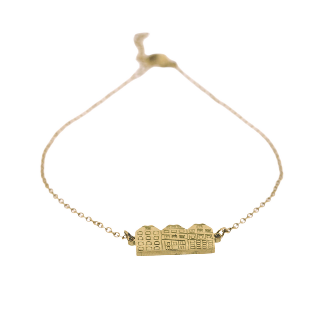 Enkelbandje met grachtenpandje