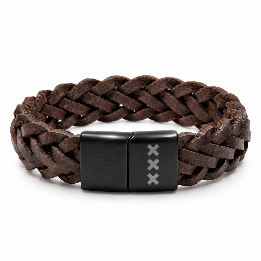 Leren Armband met Gravure ZWART–  XXX Edition