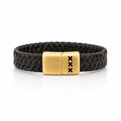 Leather Bracelet with Engraving – Mokum Edition