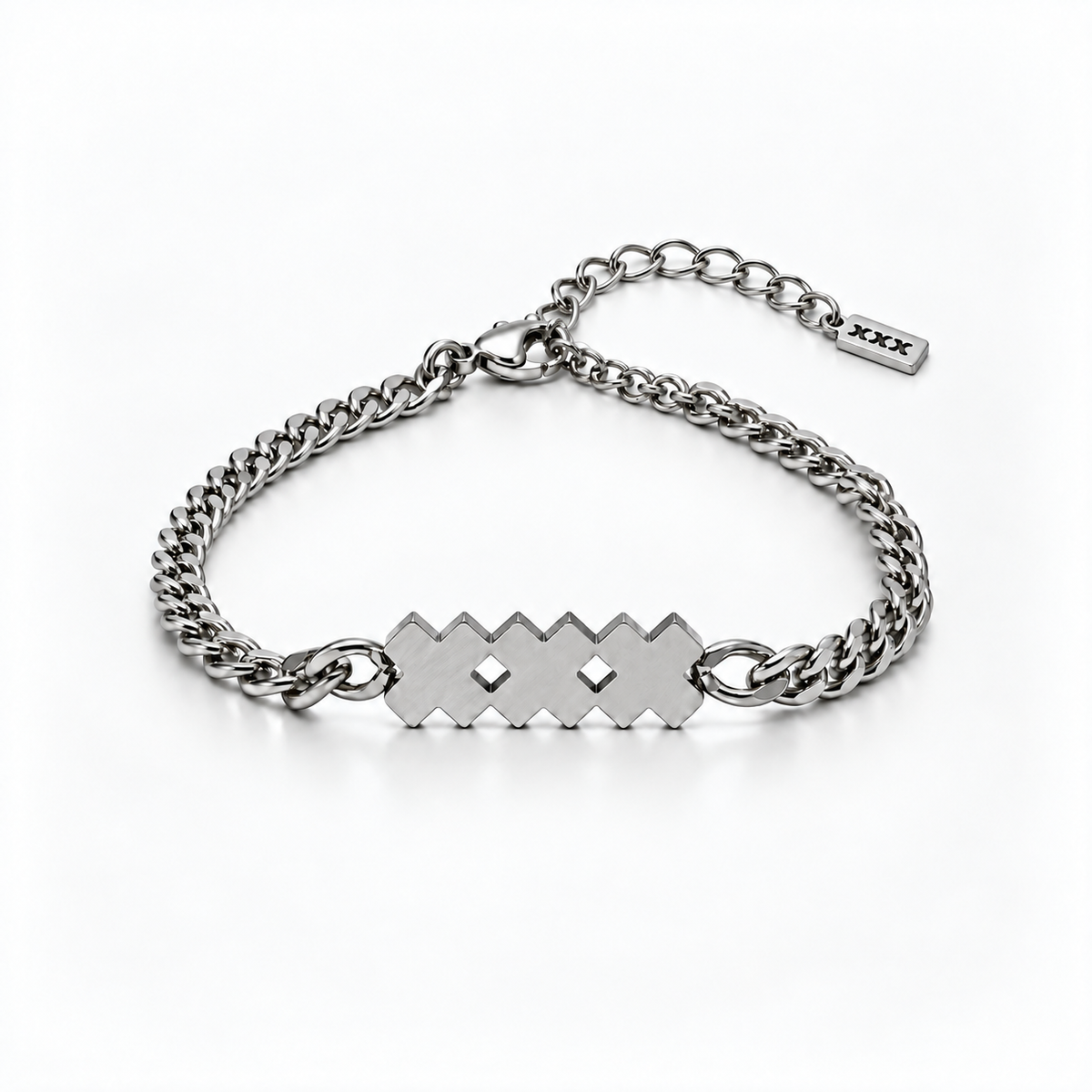 Zilver RVS Herenarmband | Icon XXX