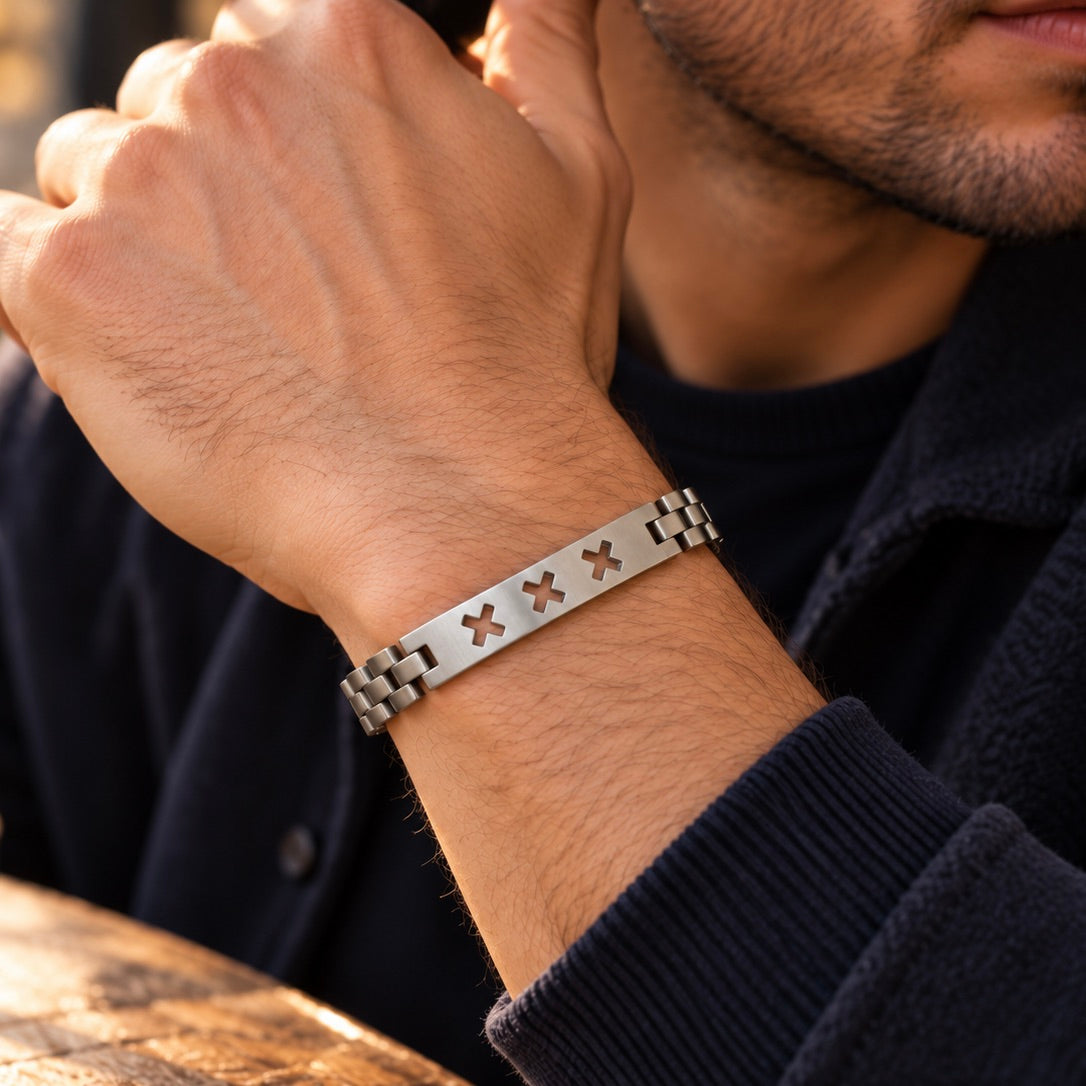 Zilver RVS Herenarmband | Trots