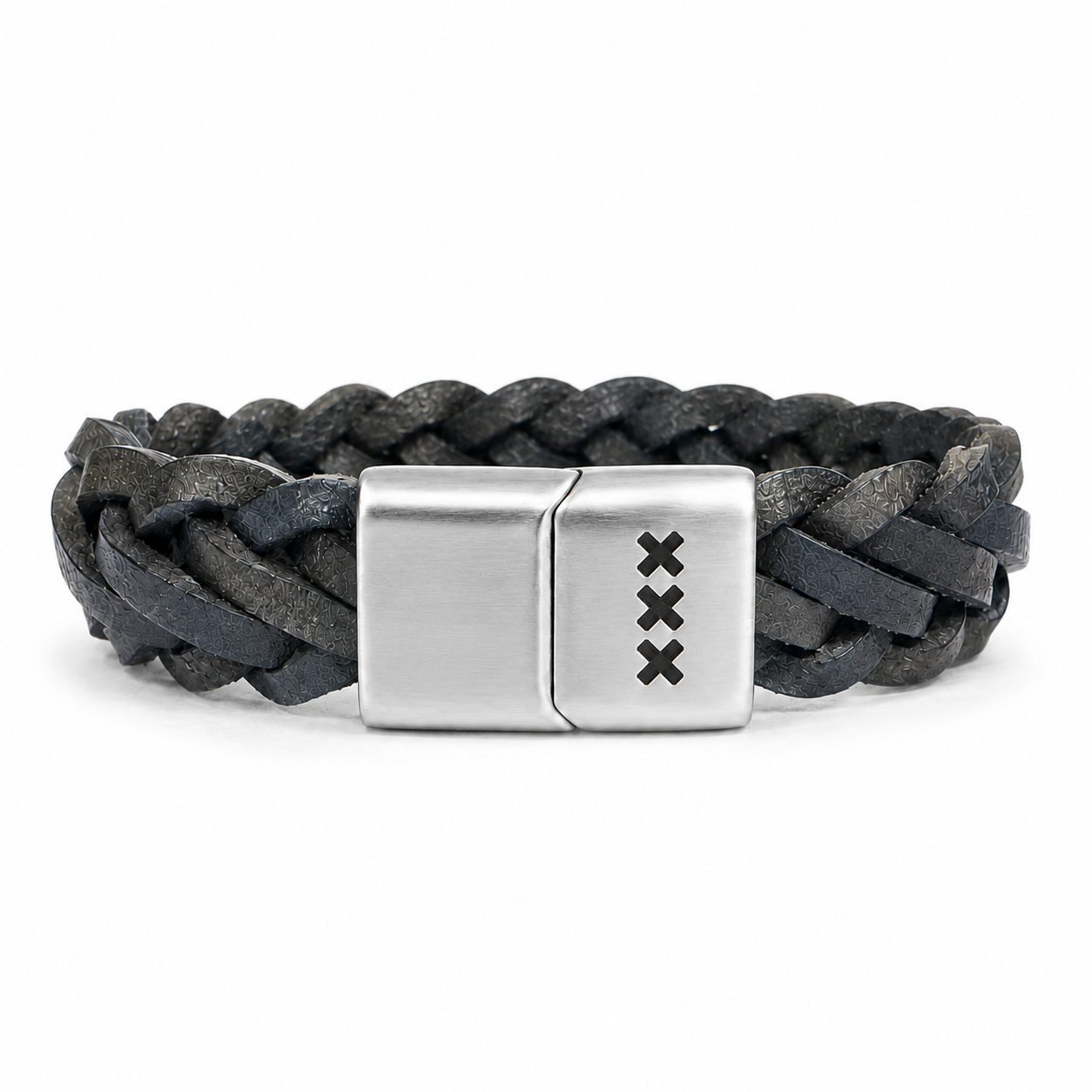 Leren Armband met Gravure ZILVER–  XXX Edition