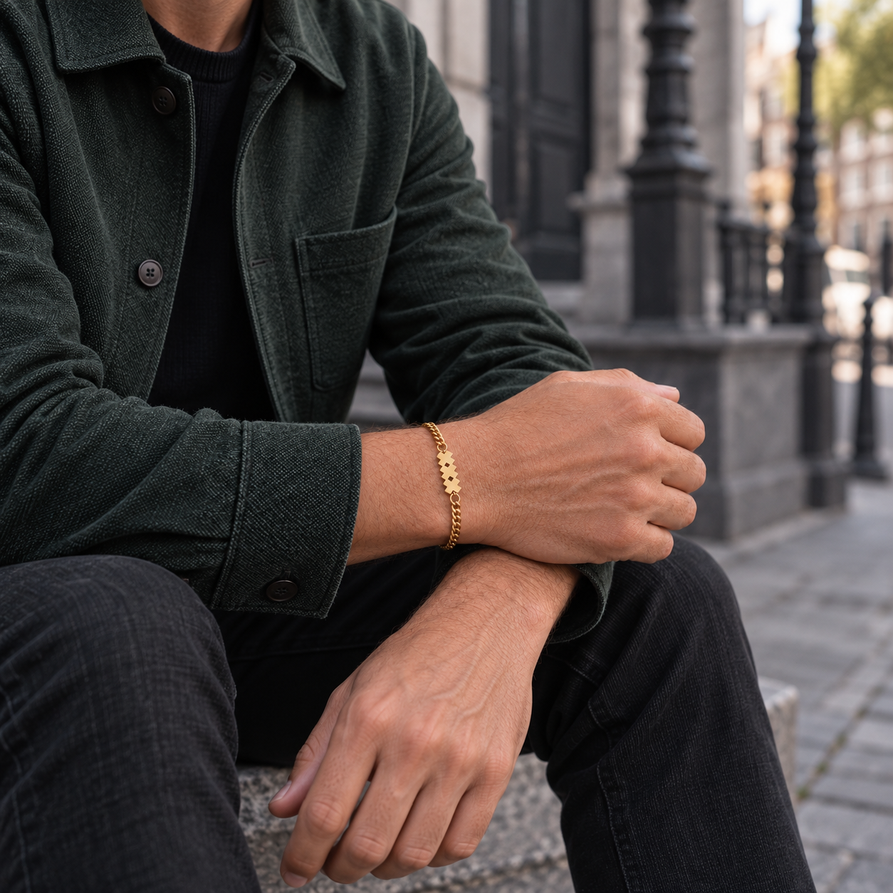 Goud RVS Herenarmband | Icon XXX