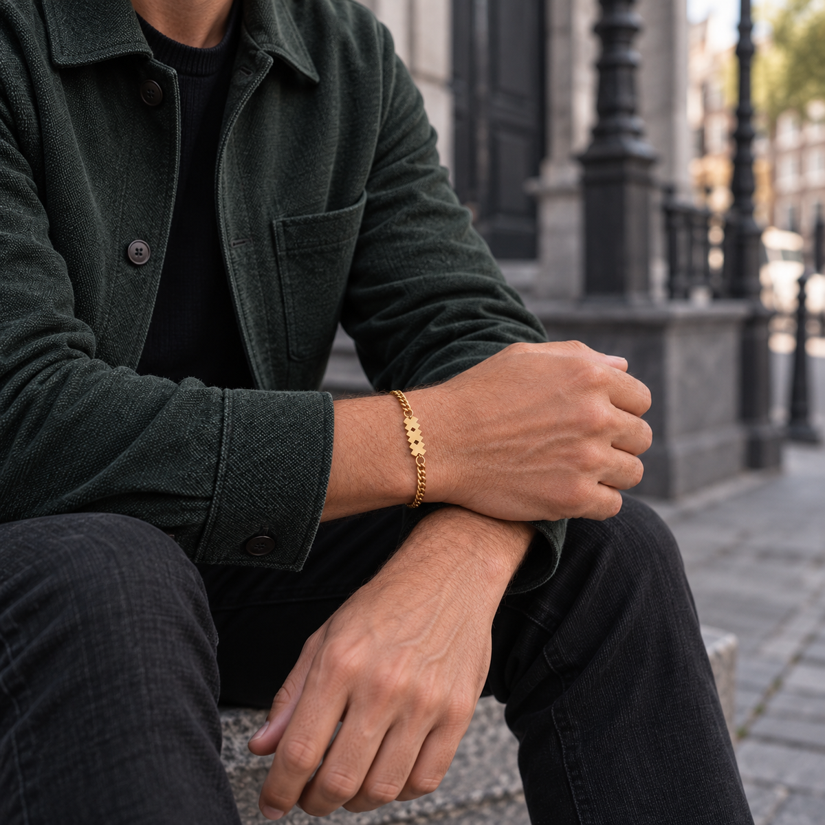 Goud RVS Herenarmband | Icon XXX