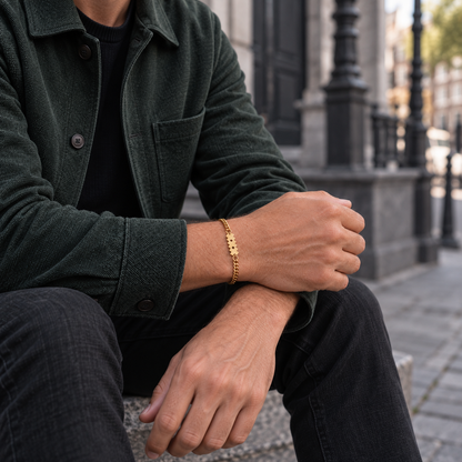 Goud RVS Herenarmband | Icon XXX
