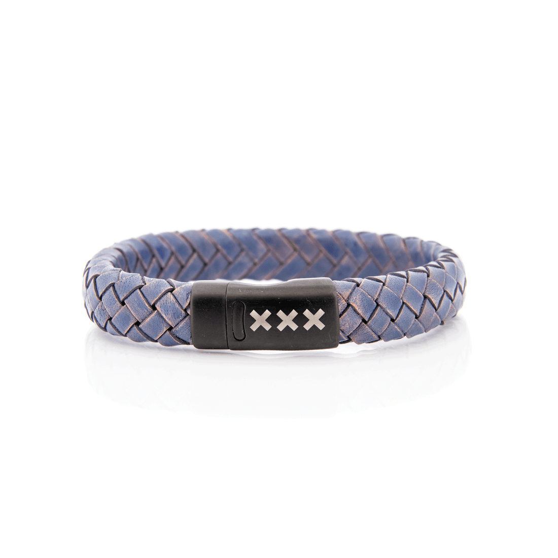 Bracelet Leather Blue/Black