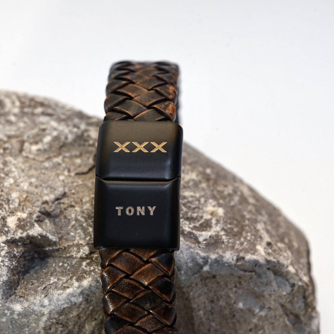 Leren Armband met Gravure – Amsterdam Edition