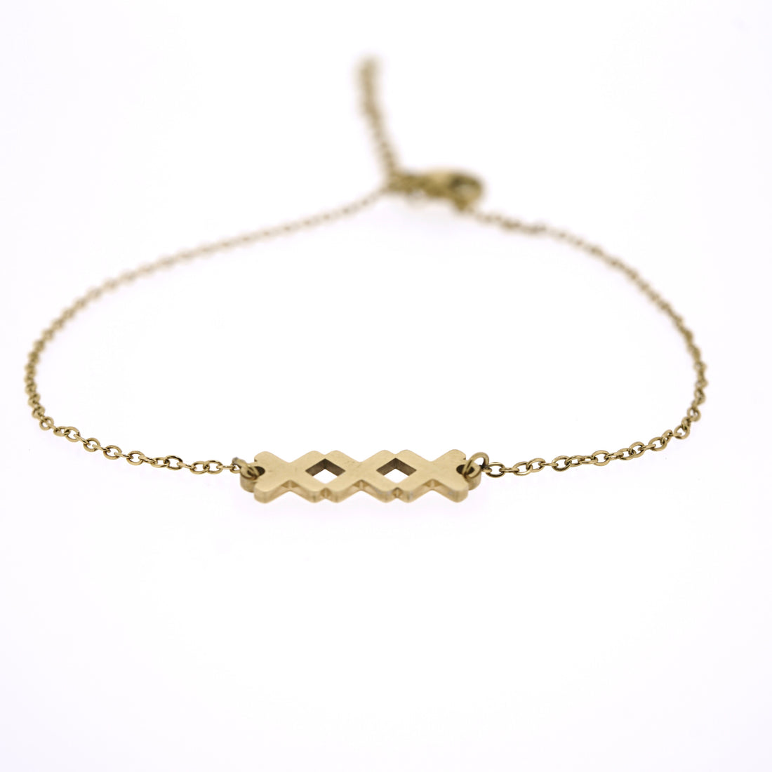 Enkelbandje met Amsterdamse kruisjes