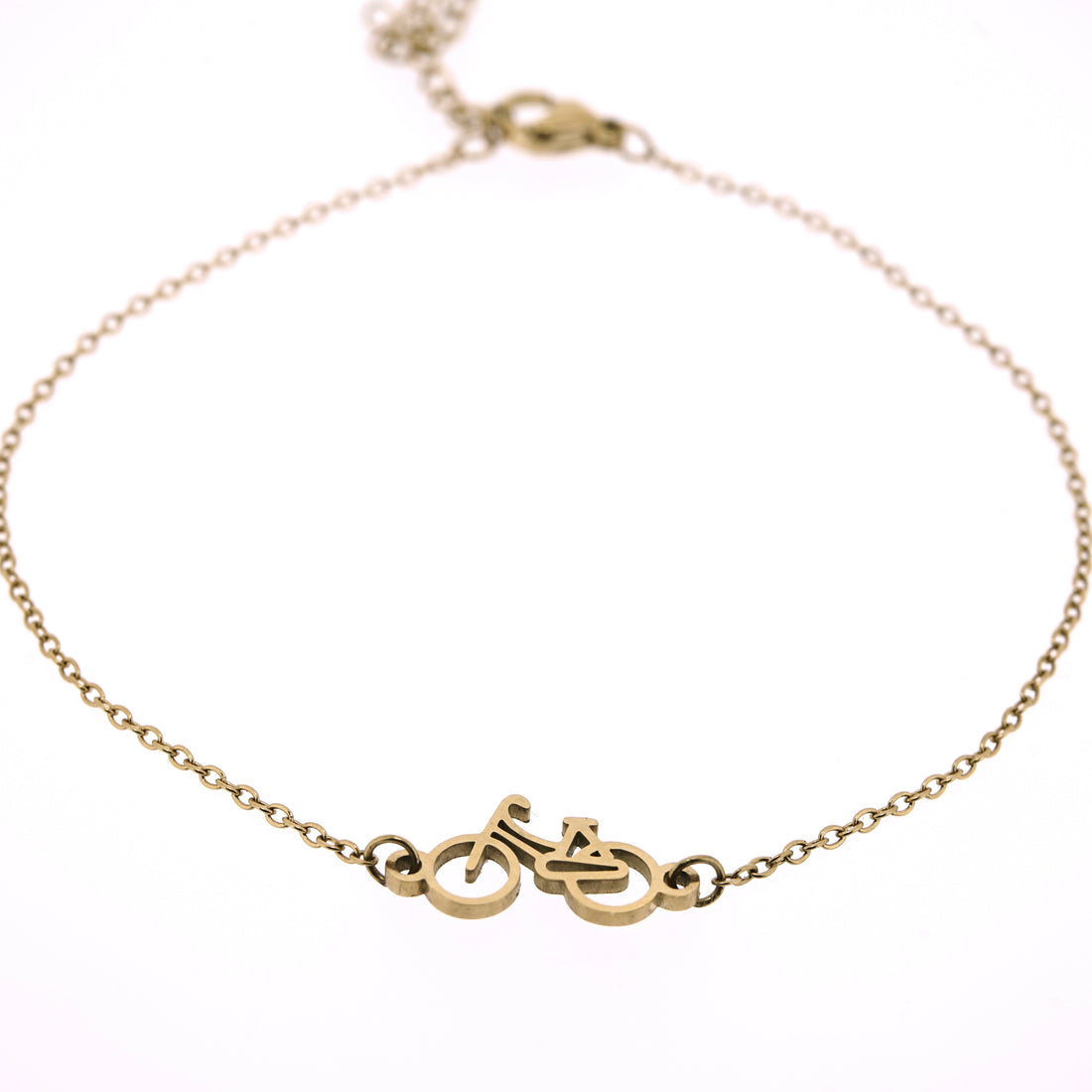 Ankle bracelet with bicycle