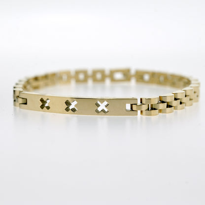 Goud RVS Herenarmband | Trots