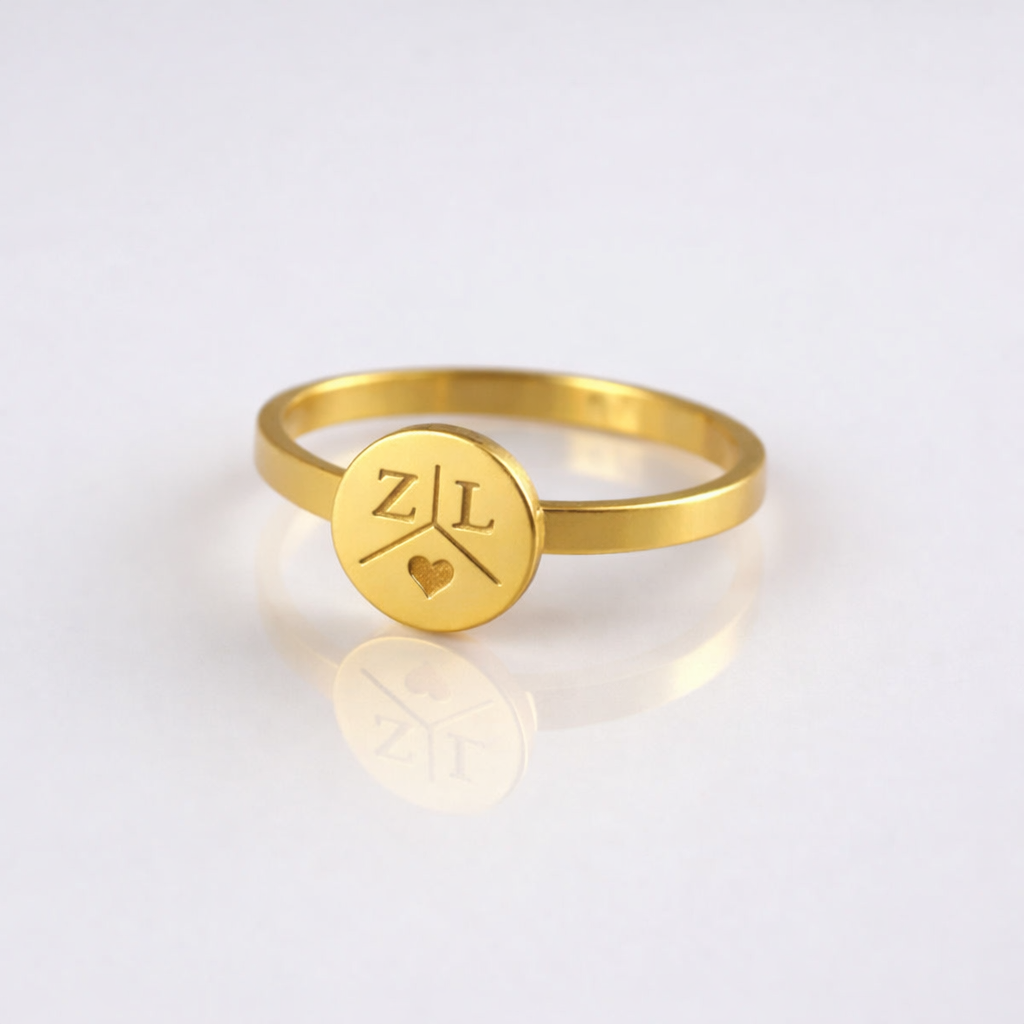 ZEGELRING AMSTERDAM SMAL ROND