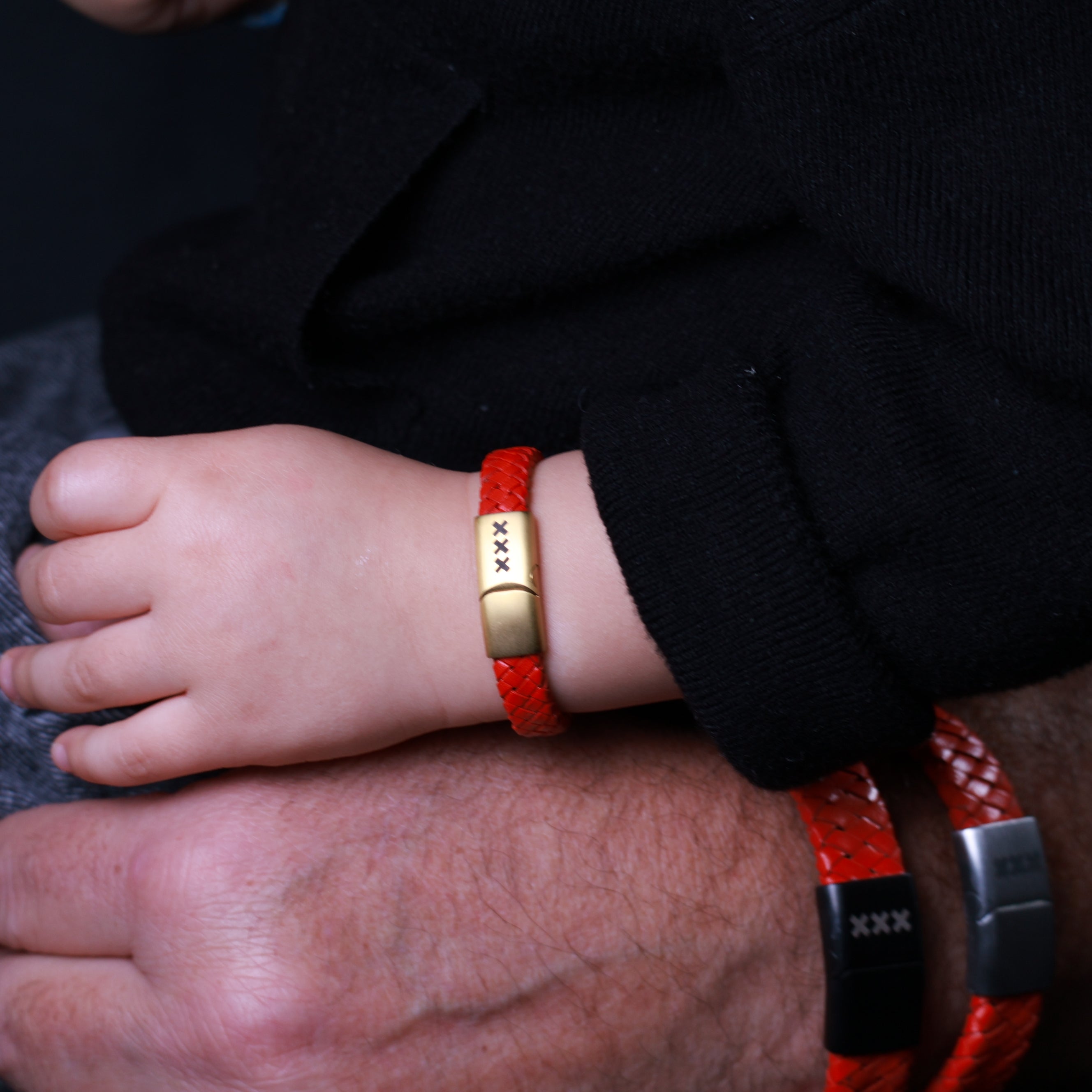 Bracelet Leather Red XXX collection Kids