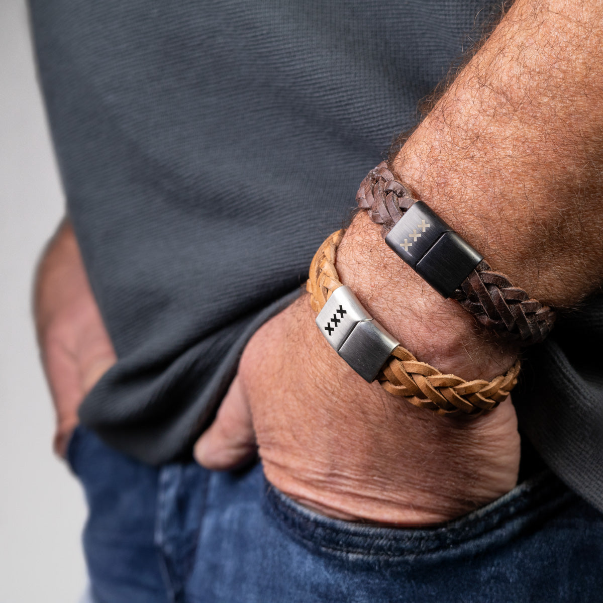 Leather Bracelet with Engraving – XXX Edition