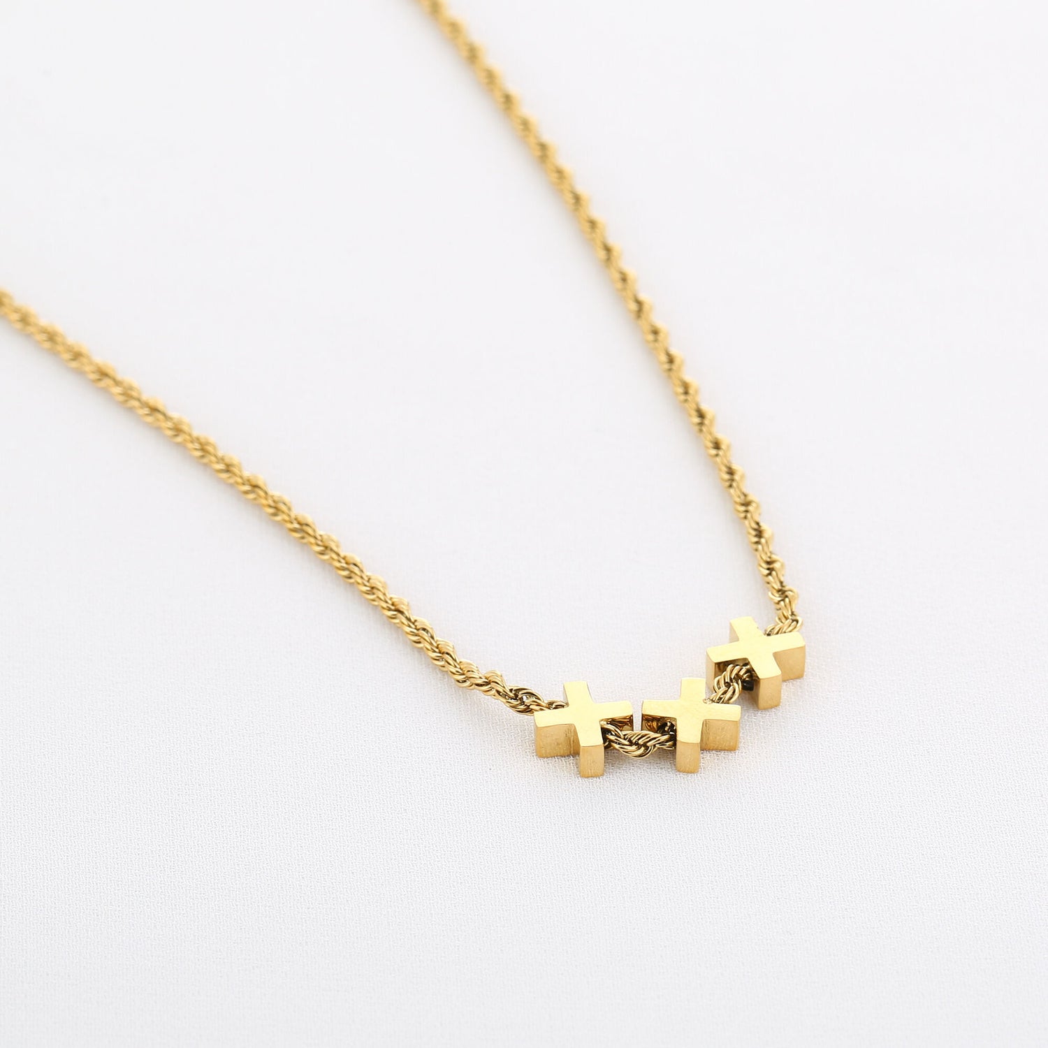 KETTING | 3 KRUISJES BOLD TWIST XXX