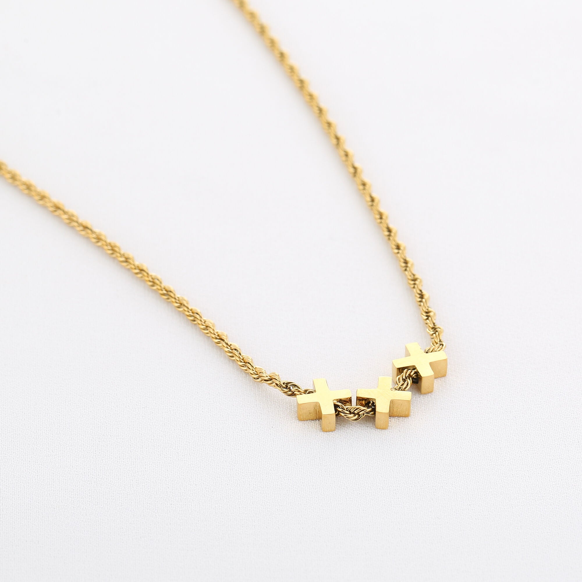KETTING | 3 KRUISJES BOLD TWIST XXX