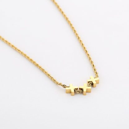 KETTING | 3 KRUISJES BOLD TWIST XXX