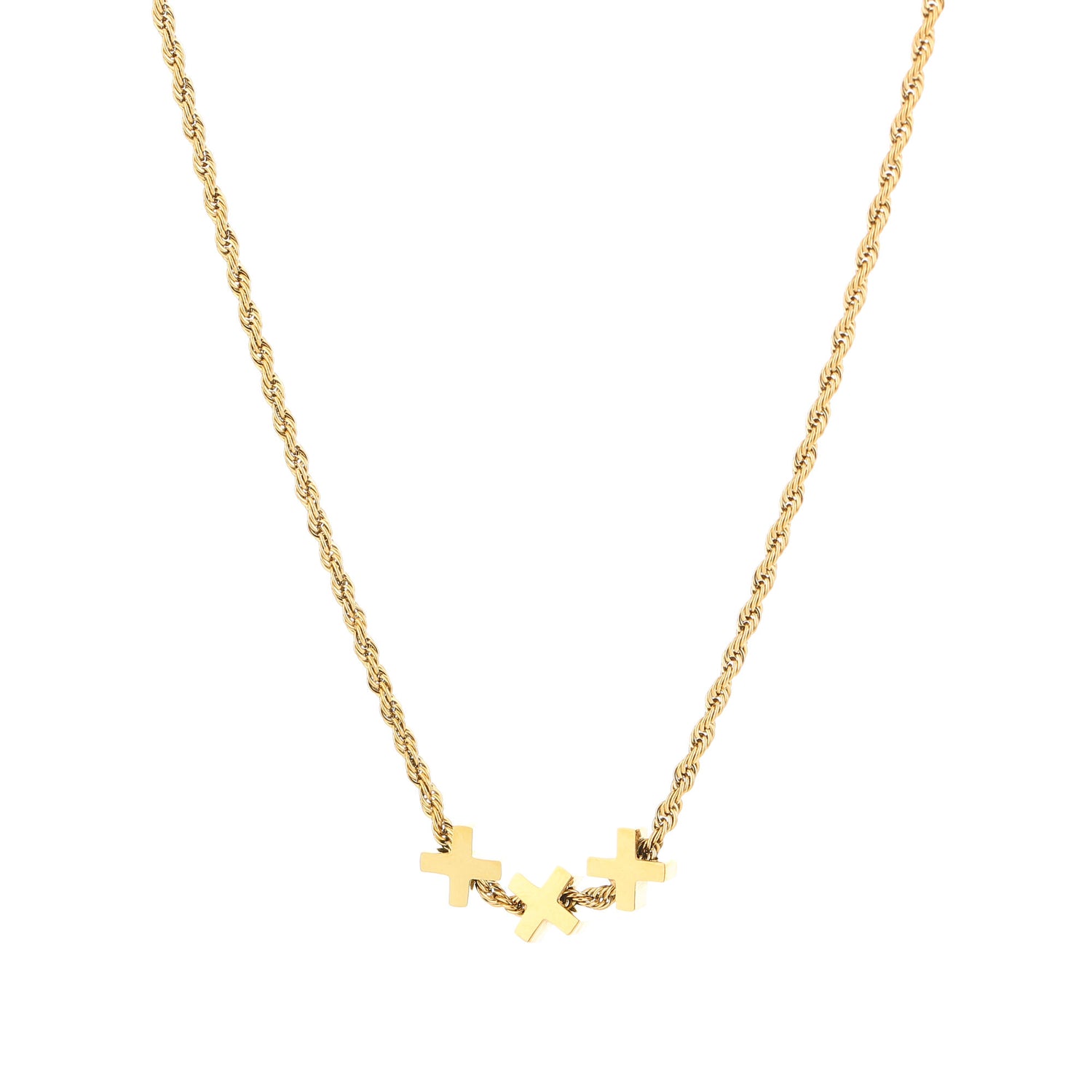 KETTING | 3 KRUISJES BOLD TWIST XXX