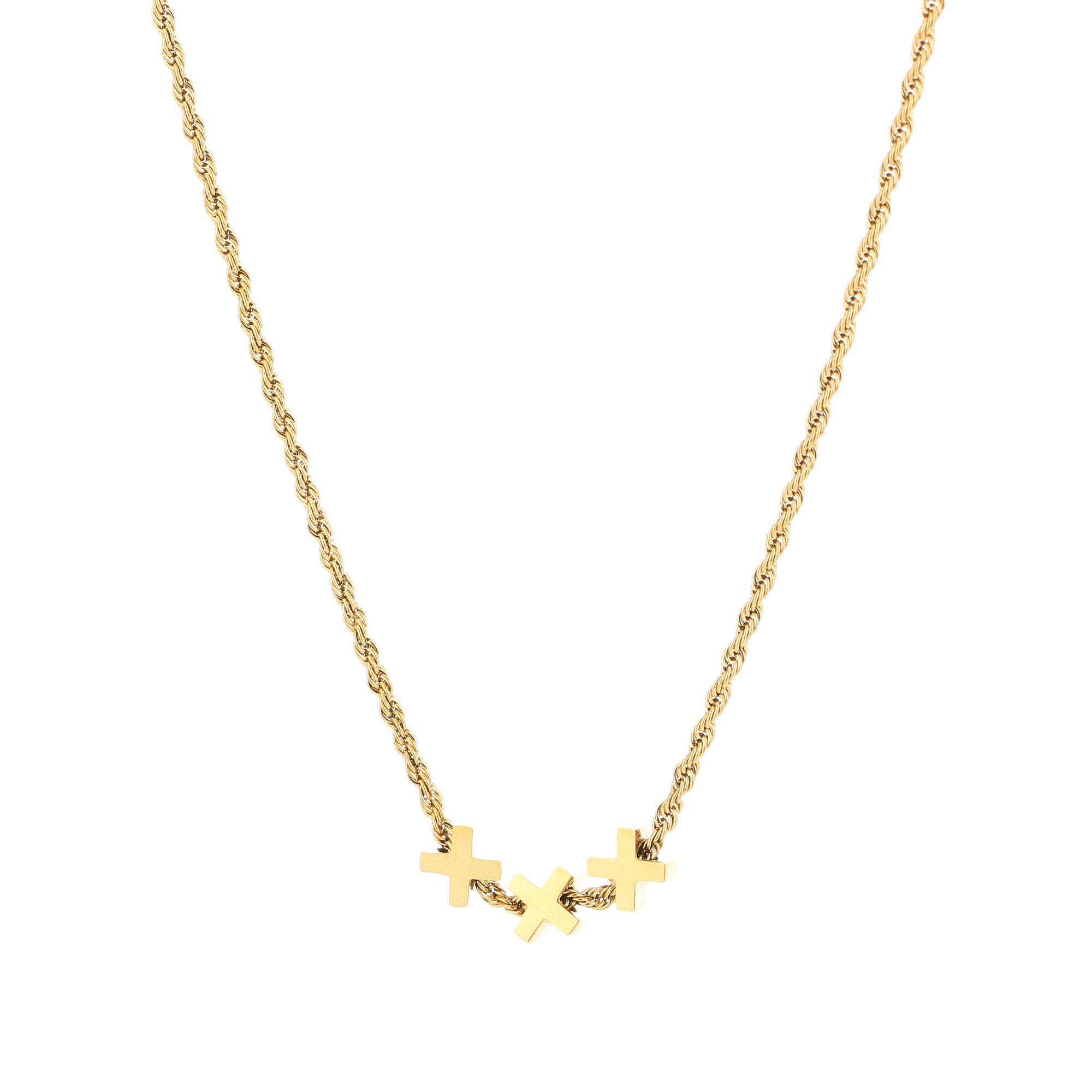 KETTING | 3 KRUISJES BOLD TWIST XXX