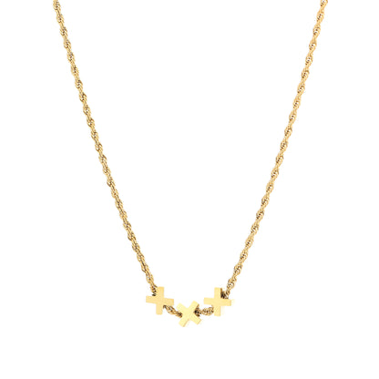 KETTING | 3 KRUISJES BOLD TWIST XXX