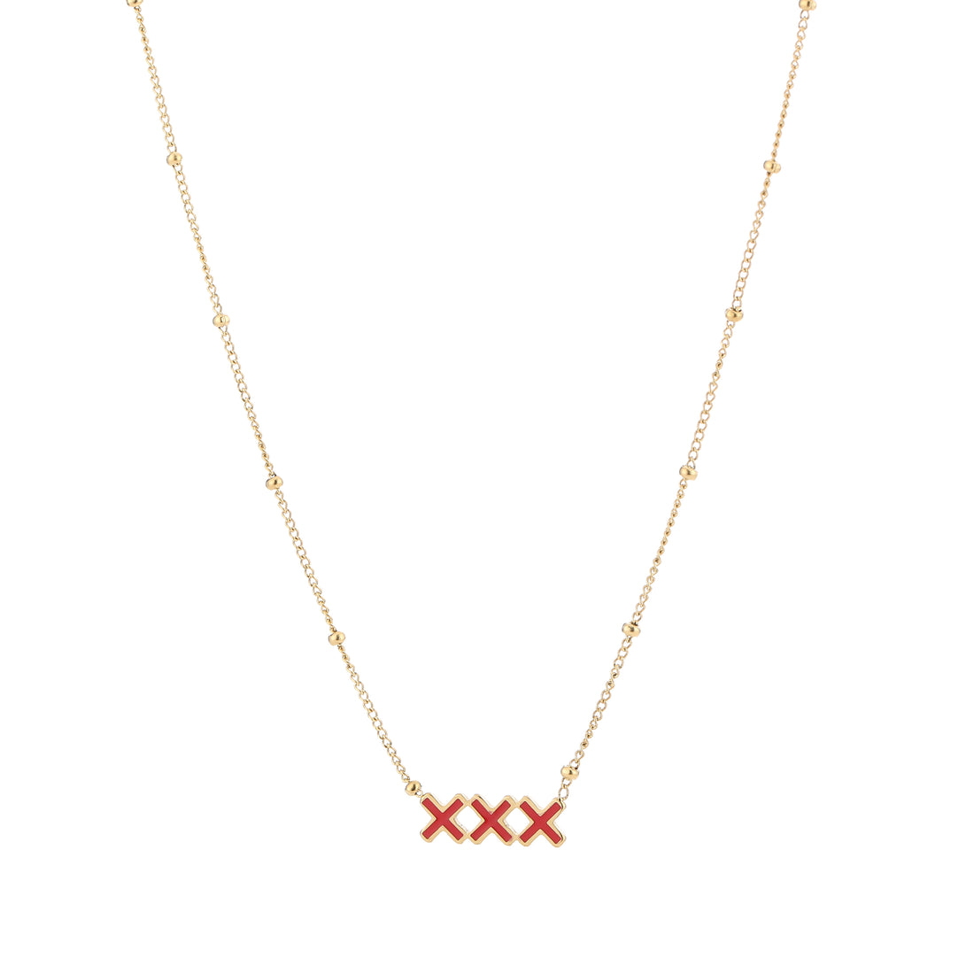 KETTING | 3 RODE KRUISJES HORIZON