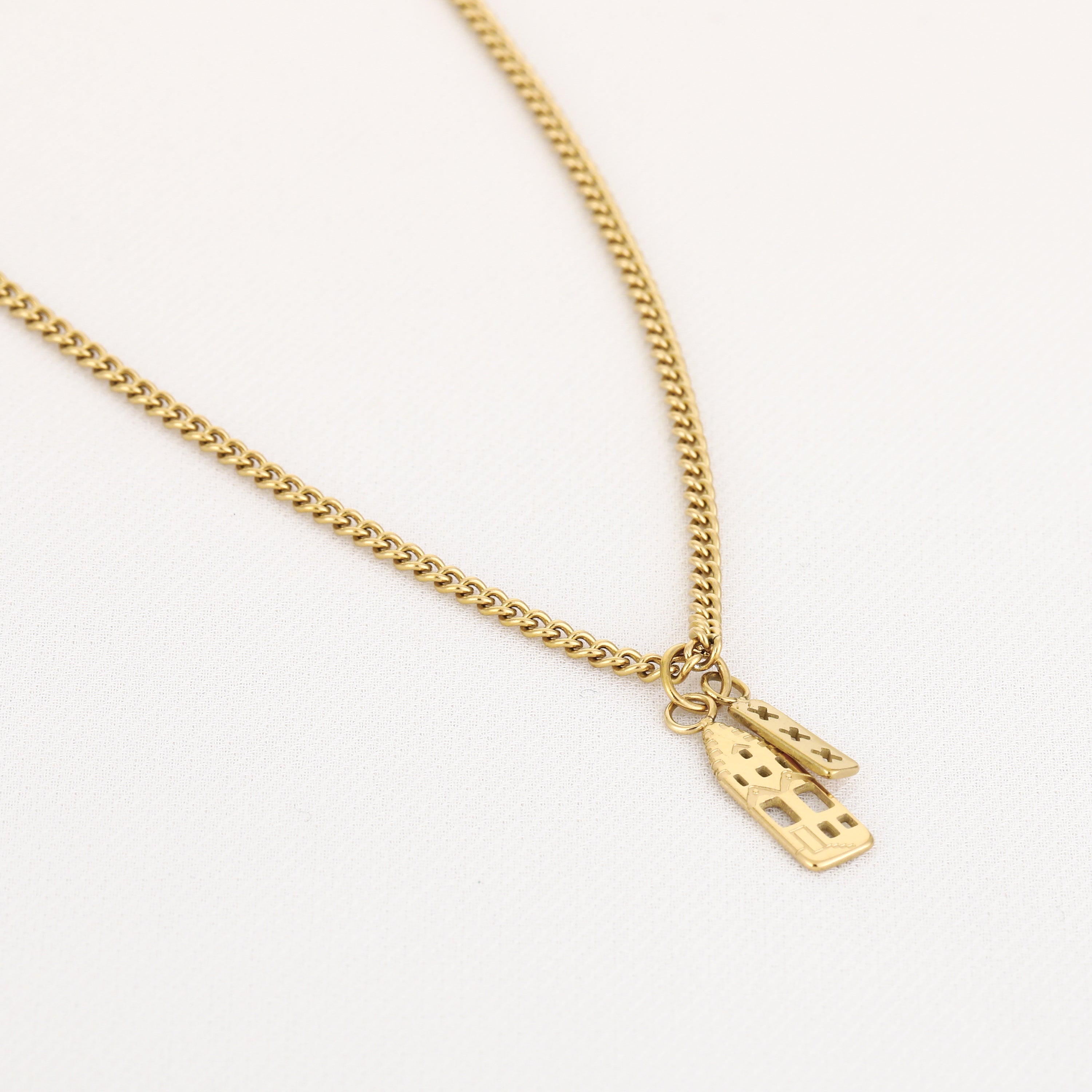 KETTING | MINI GRACHTENPANDJE MET XXX BEDEL