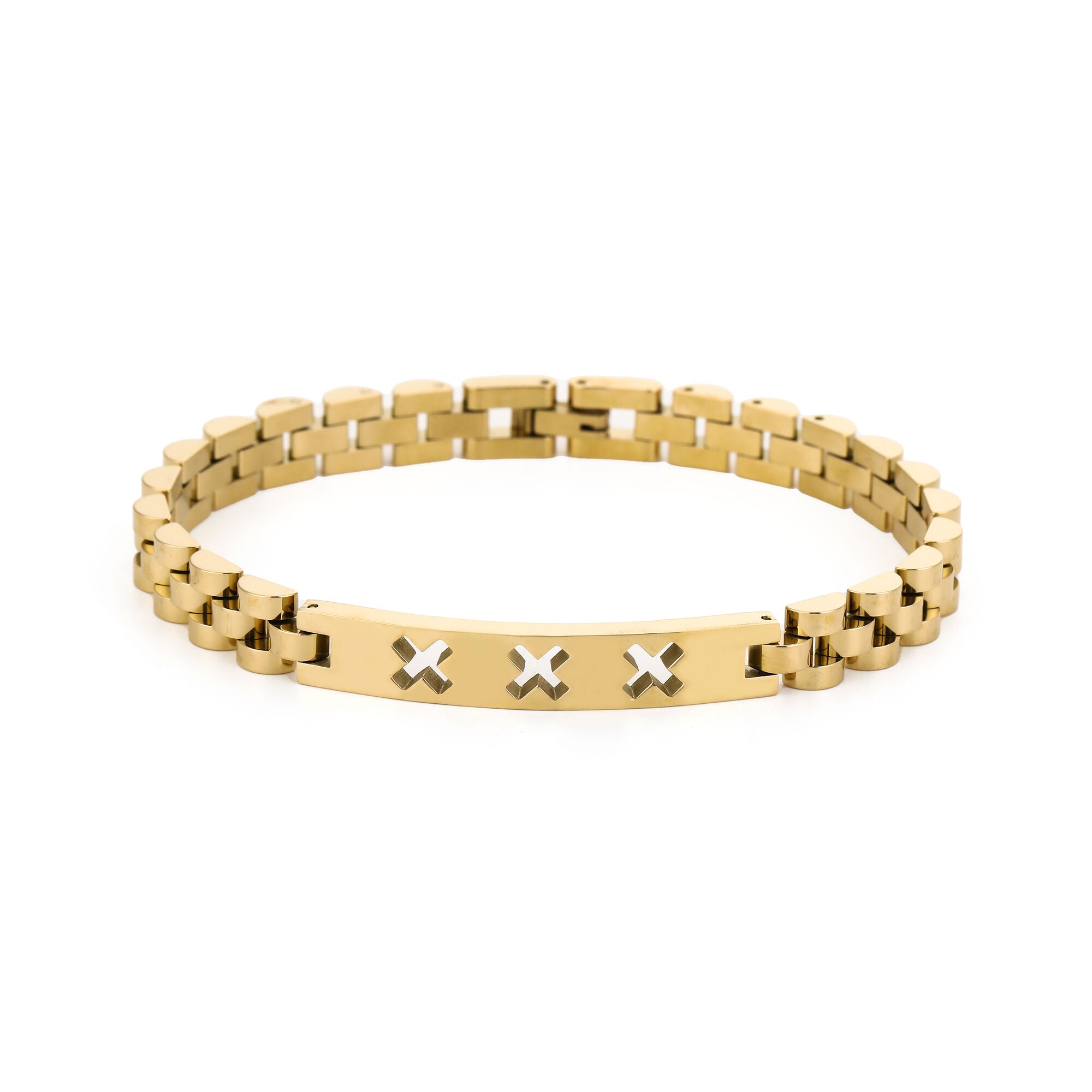 Goud RVS Herenarmband | Trots