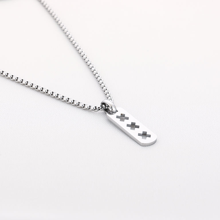 KETTING ZILVER|  AMSTERDAMSE KRUISJES