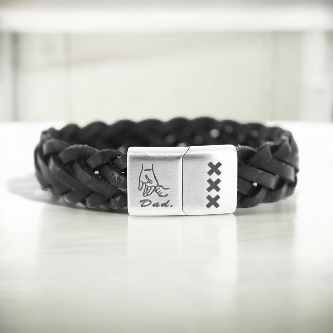 Leren Armband met Gravure – XXX Edition