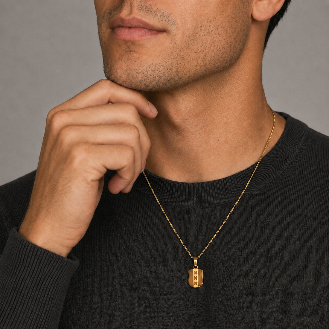 KETTING | AMSTERDAM SCHILD 3 KRUISJES
