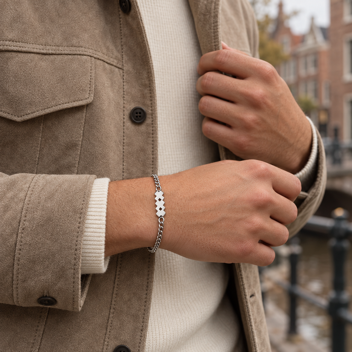 Zilver RVS Herenarmband | Icon XXX