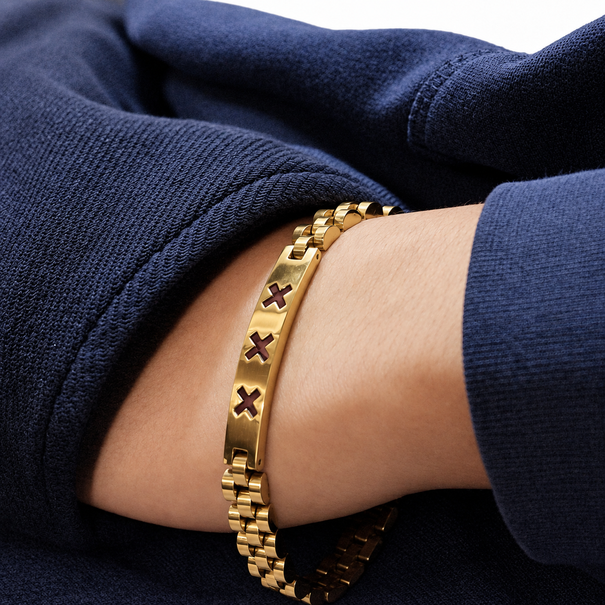 Goud RVS Herenarmband | Trots