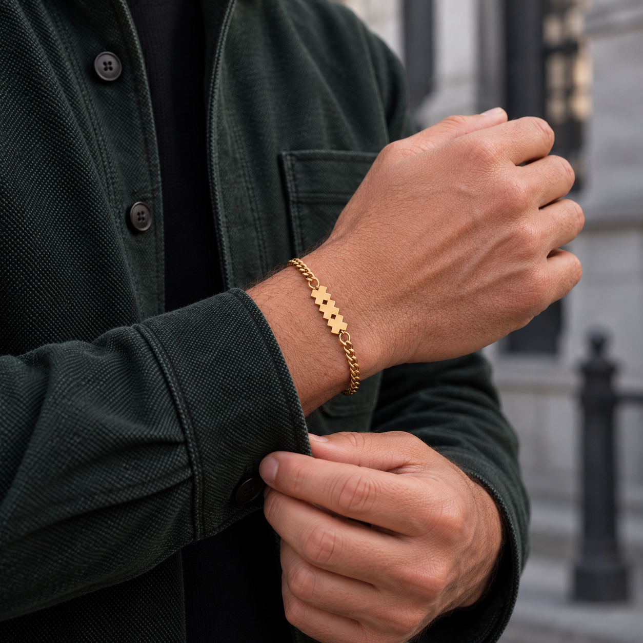 Goud RVS Herenarmband | Icon XXX