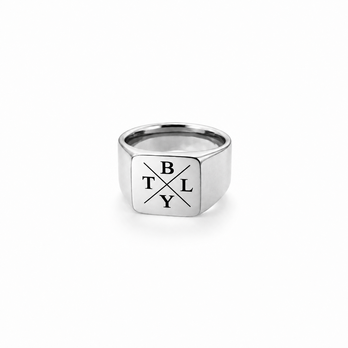 ZEGELRING  MET INITIALEN