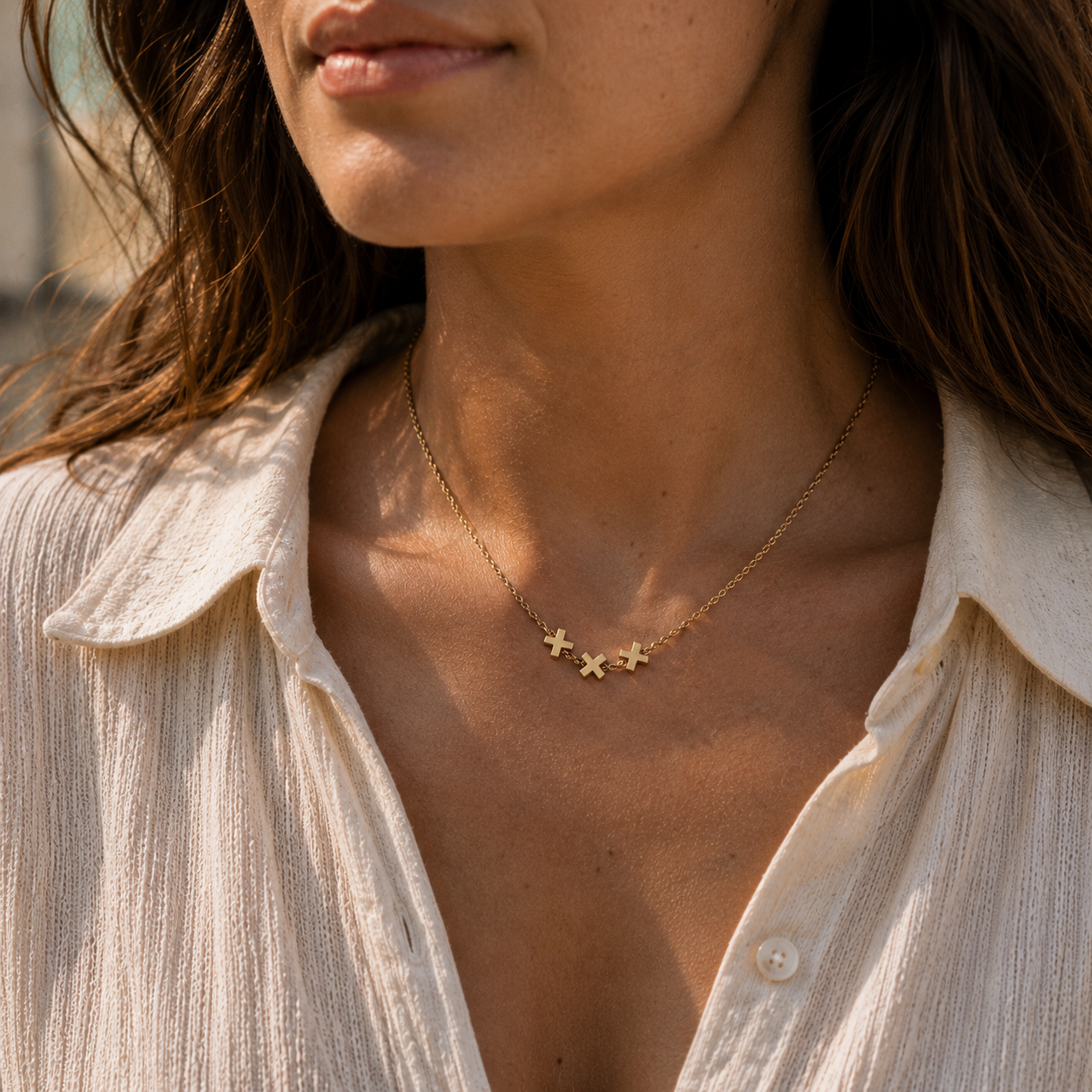 KETTING | 3 KRUISJES BOLD TWIST XXX
