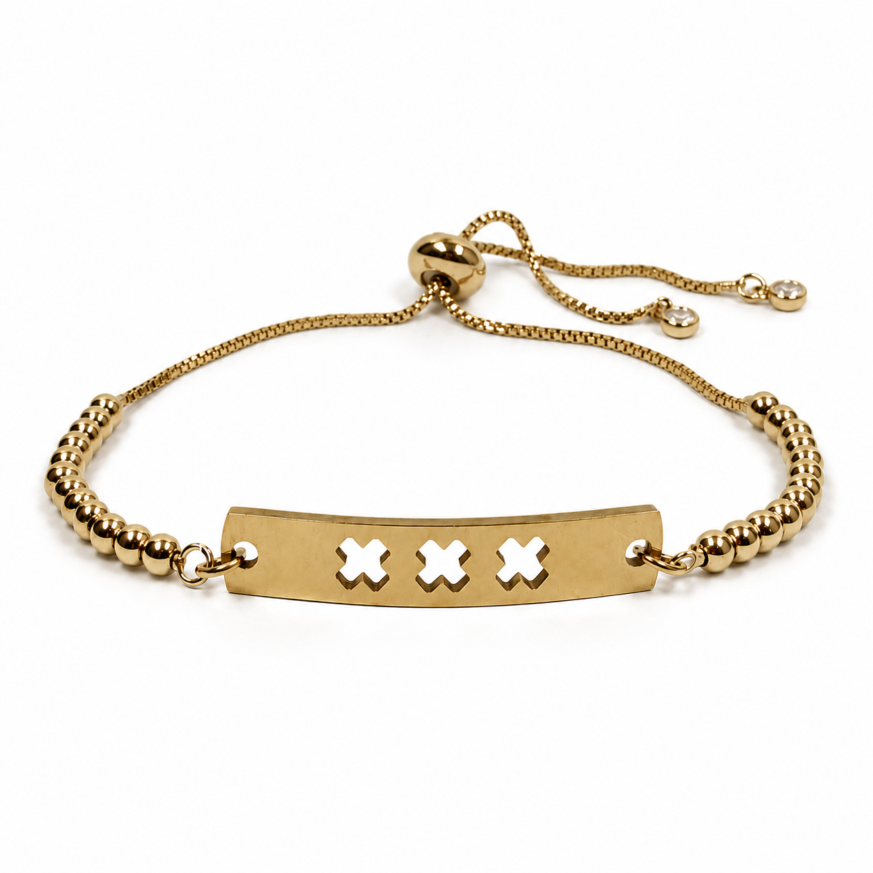 Goudkleurige RVS Damesarmband | Stijl