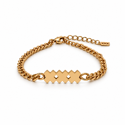 Goud RVS Herenarmband | Icon XXX